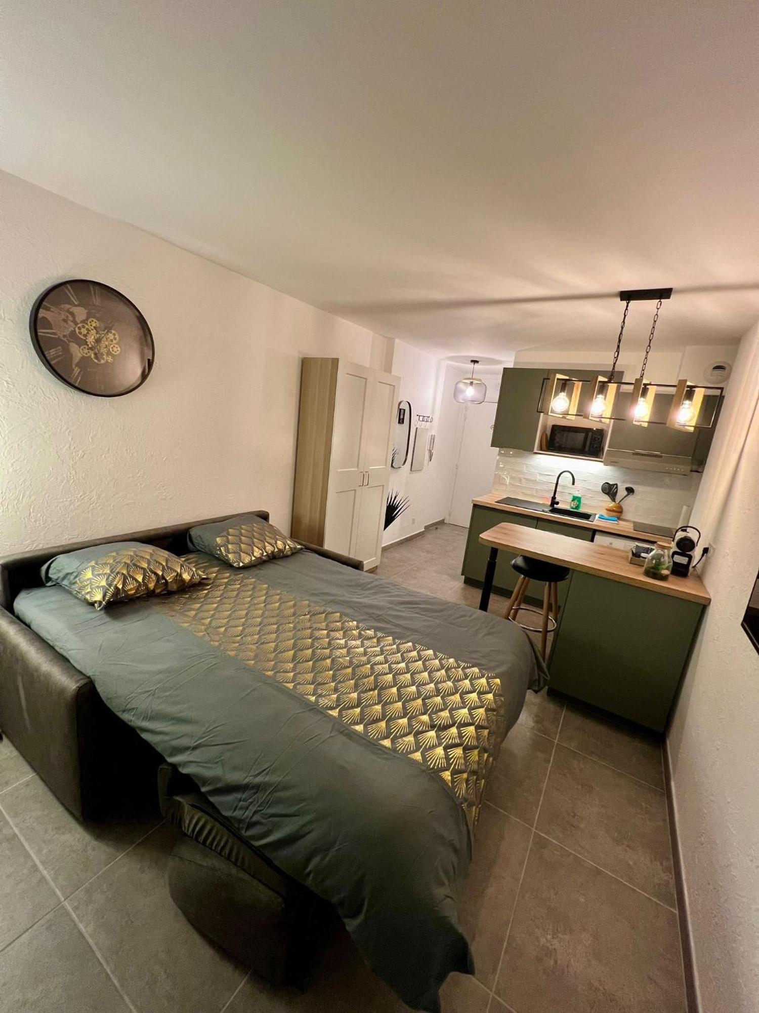 Studio Climatise, Cosy Et Calme Au Centre Ville Antibes Exterior foto
